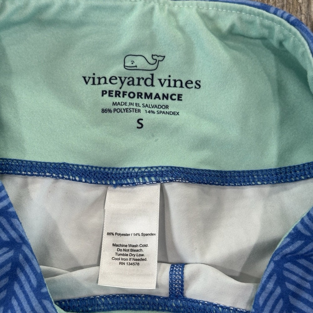 Vineyard Vines Women's Blue Spandex Performance Shorts Tights Bike Yoga Run Sz S - Picture 4 of 14